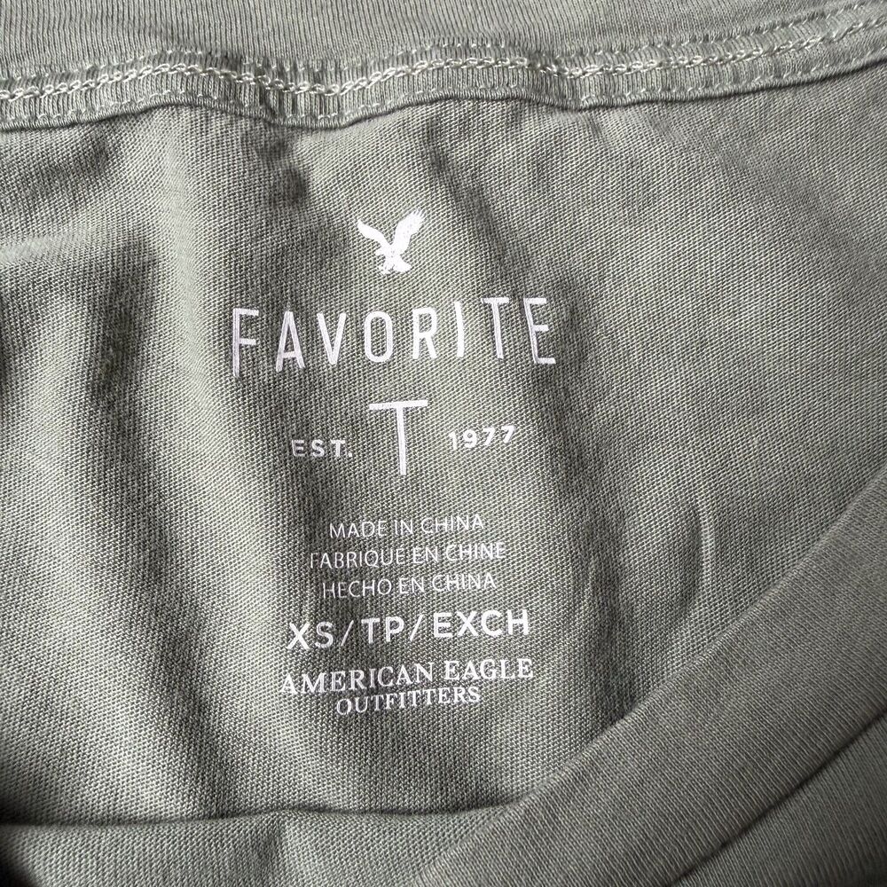 American Eagle Outfitters Classic Vintage Y2K Graphic Tee - Sage Green - Size XS - Picture 2 of 6